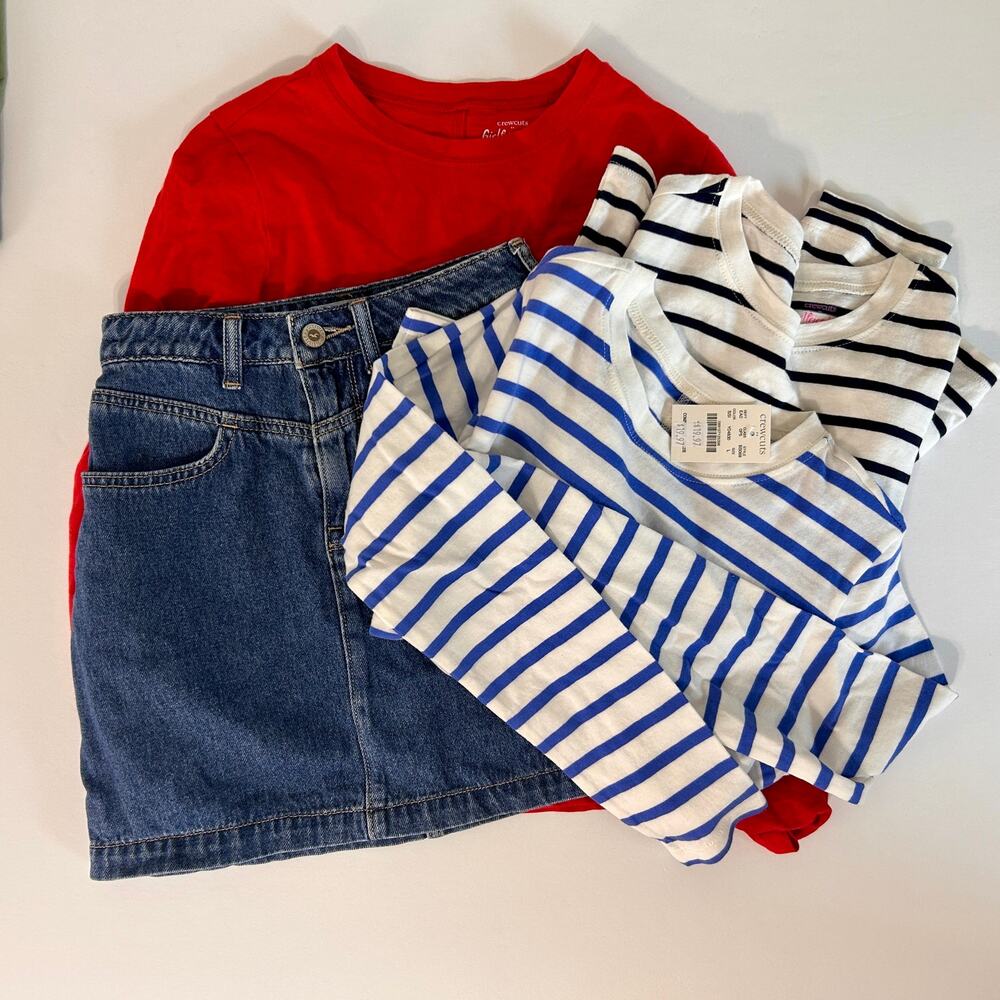 J.Crew Hollister 00 Lot of 4 Jean 00 Skirt Long Sleeve Large